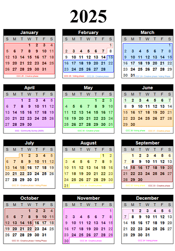 CCC Calendar