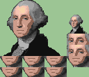 1 George Washington Portrait Mini