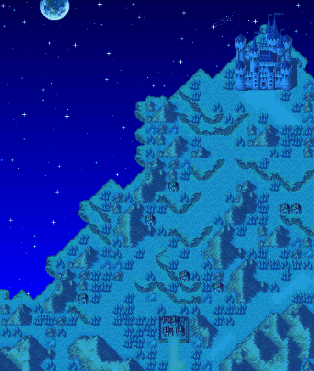 Mountain Castle night Fenreir
