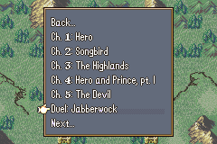 chapter select