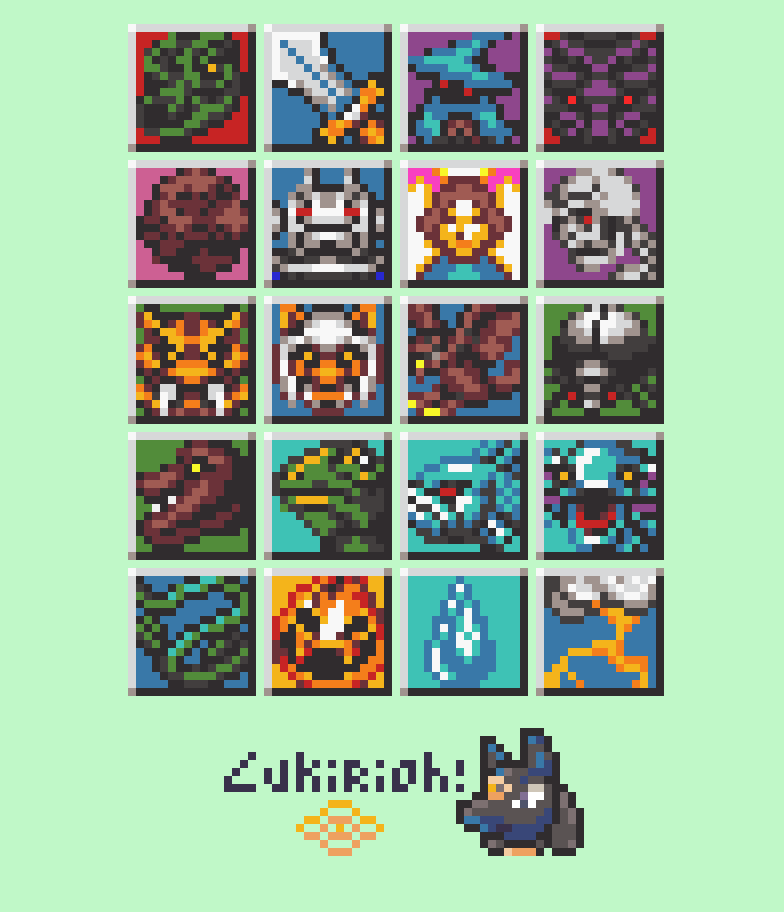 Monster Type Emblems by Lukirioh