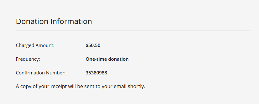 donation