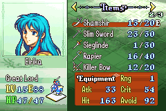 Erika Items