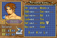 FE Dream of Five - Baldur - Onduris