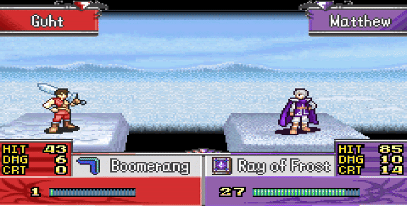 mathew's crit animation