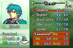 Epharim Items