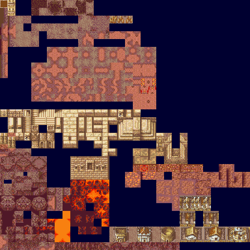 Hell village. Fire Emblem Tileset.