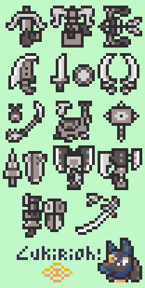 MH Weapon Icons 16x16 x4 by Lukirioh