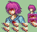 Touhou Series, Yuyuko Alt Outfit Blood {Redbean}