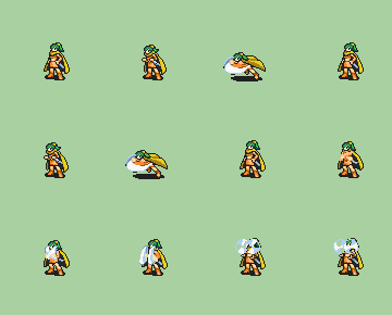 Battle Animation Palette Fire Emblem - the Sacred Stones # GBA.GBA_3D