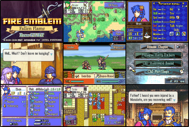 fire emblem emulator saving