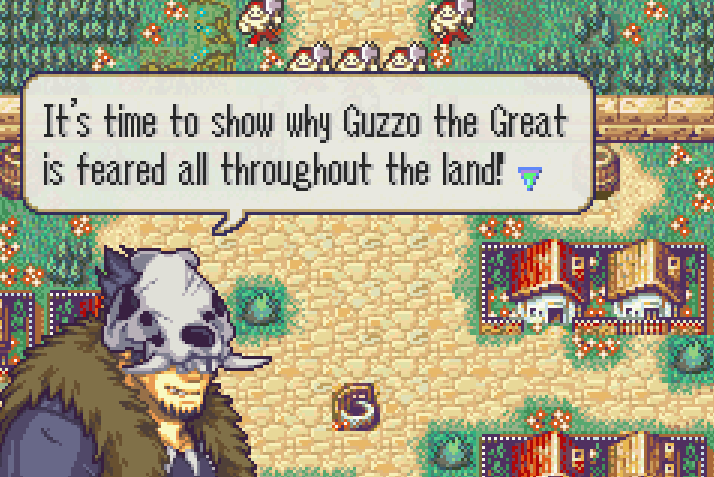 Guzzo The Great! He seems formidable, but he can't stand a chance against a Hero.